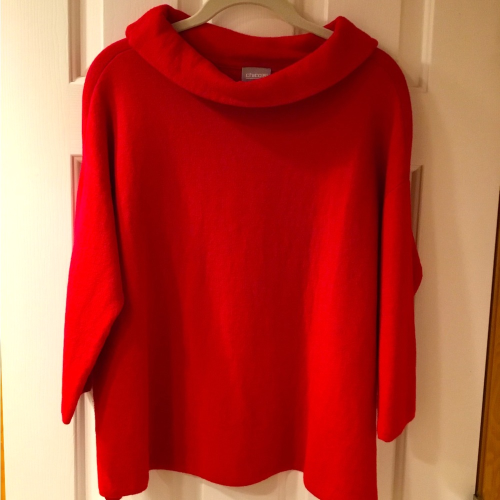 Chico’s Red Sweater Top